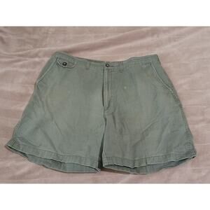 Towncraft Vintage Green Pleated Shorts 40